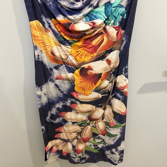 Desigual draped floral dress size small GUC M 0487 - Picture 4 of 7